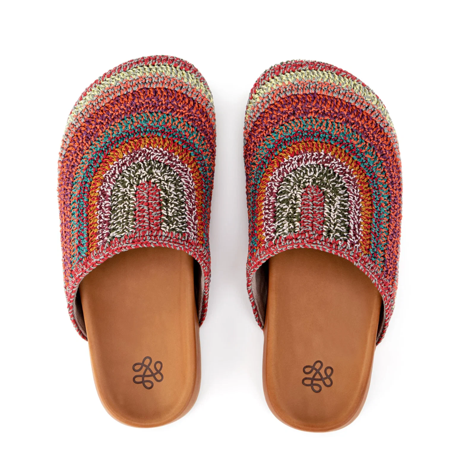 Image of Bolinas Clog - Hand Crochet - Sunset Stripe