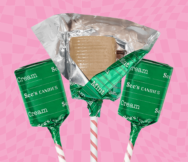 Mint Cream Lollypops