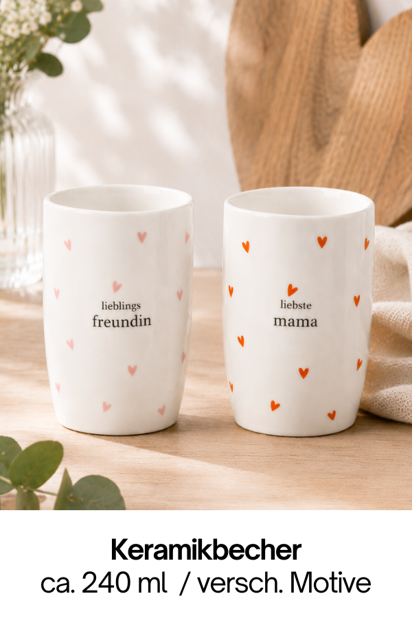 Becher aus Keramin