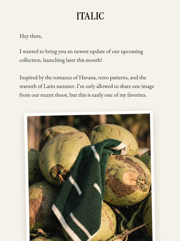 Preview: the Havana Collection