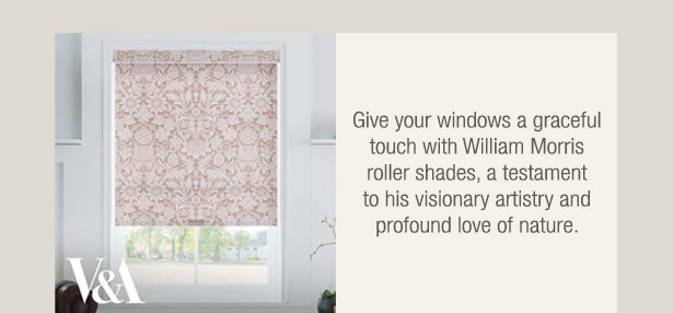 William Morris roller shades