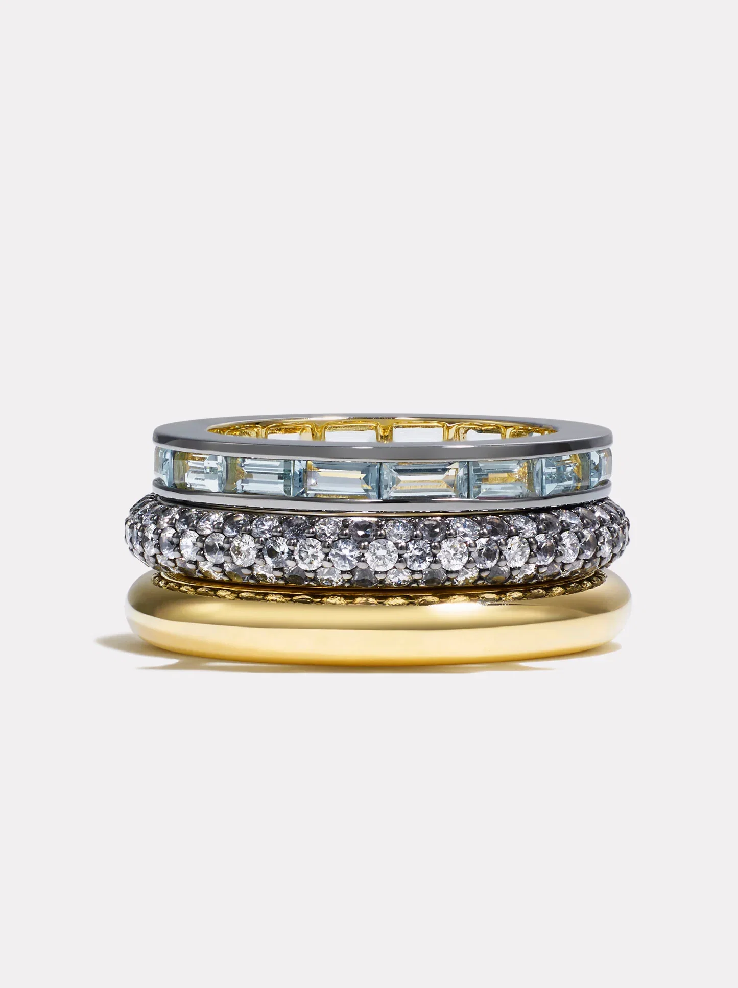 Image of Stack_Prism Ring Stack | Aquamarine - 54