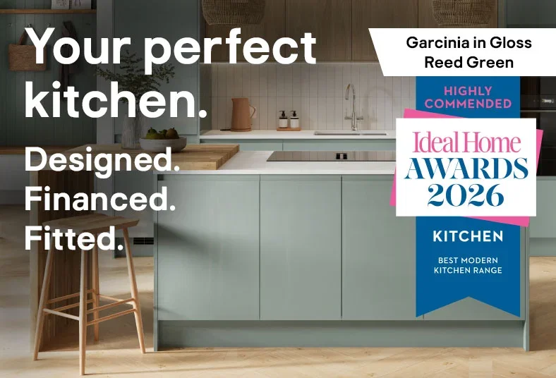 Your perfect kitchen. Designed. Financed. Fitted.