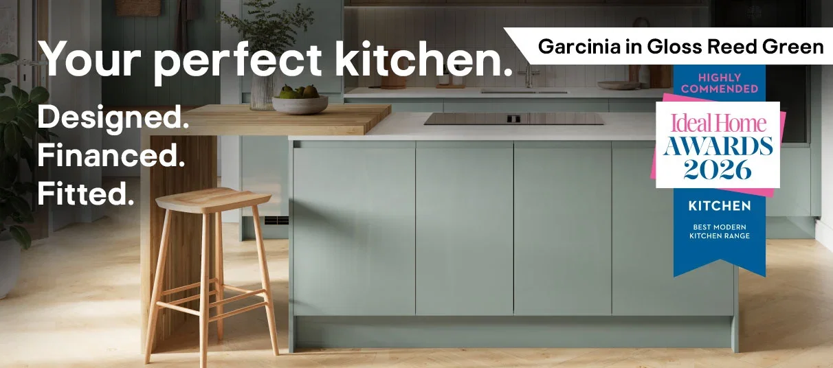 Your perfect kitchen. Designed. Financed. Fitted.