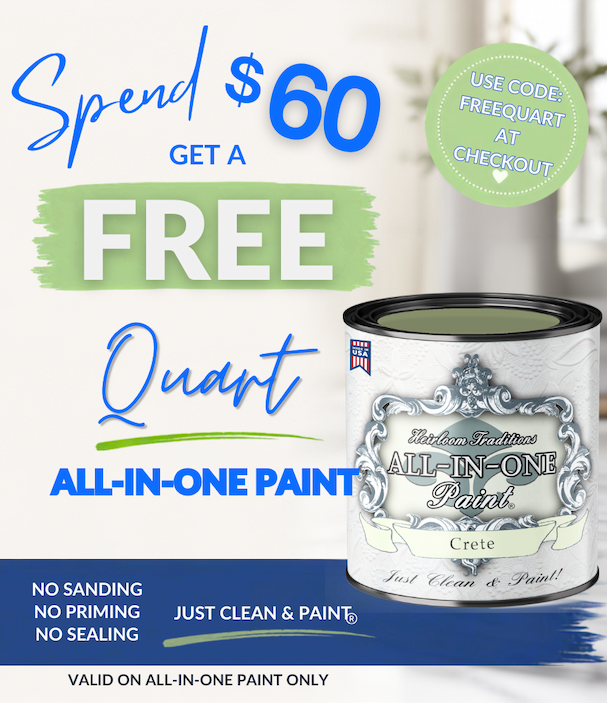image of promo for a free quart of paint with $60 purchsae