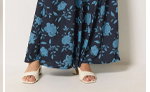 LTS Tall Navy Blue Floral Maxi Dress
