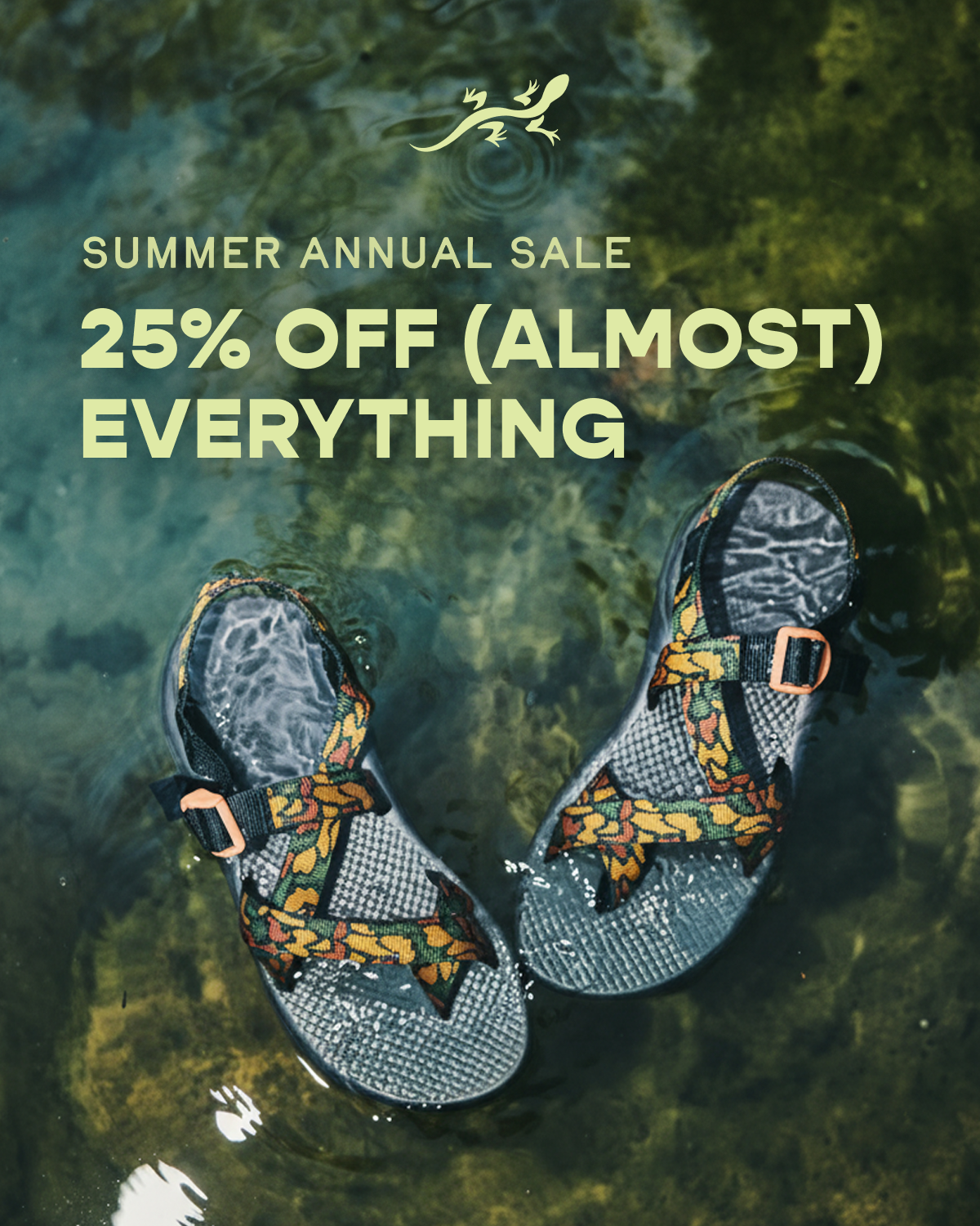CHACO - SUMMER ANNUAL SALE. 25% OFF (ALMOST) EVERYTHING.