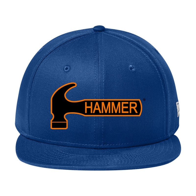Image of New Era Flat Bill Snapback Hammer Bowling Hat (Copy) - Royal
