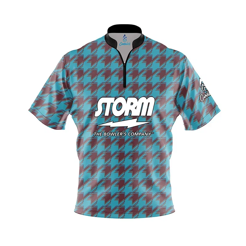 Image of Retro Motion Fast Track CoolWick Bowling Jersey - Storm Bowling