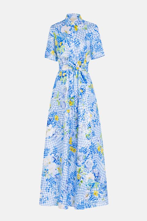 Como Dress Fleur Blueberry