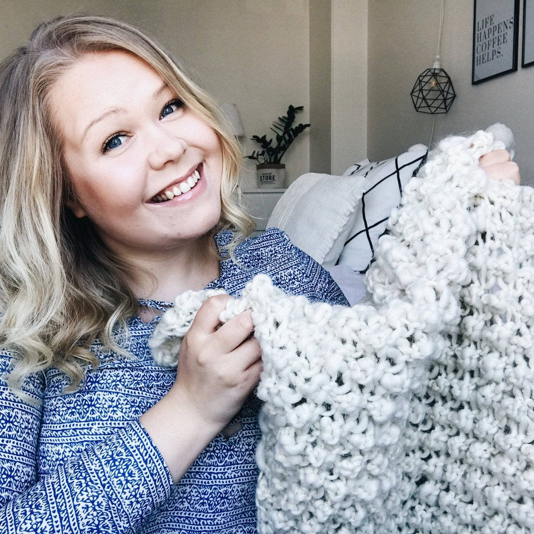 Raspberry Dreams Knit Baby Blanket Pattern