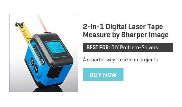 2-in-1 Digital Laser Tape Measure by Sharper Image