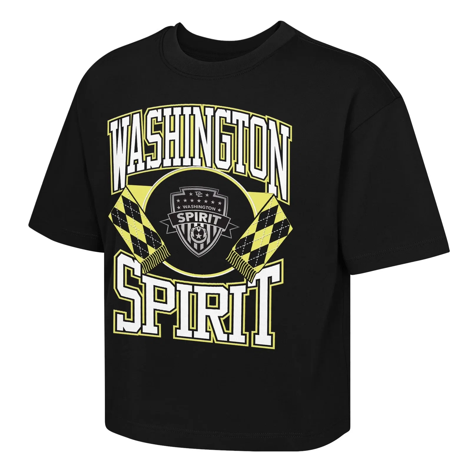 Image of Youth Washington Spirit Stack Short Sleeve Boxy Tee