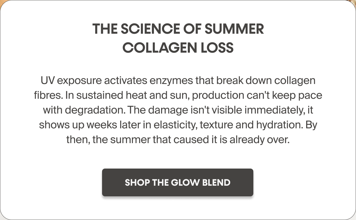 The science of summer collagen loss