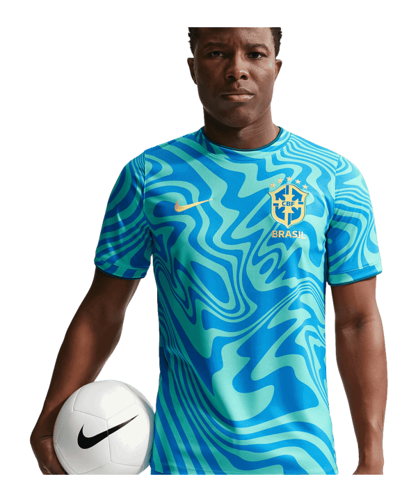 Nike CBF Brasilien Prematch T-Shirt WM 2026 Grün F369