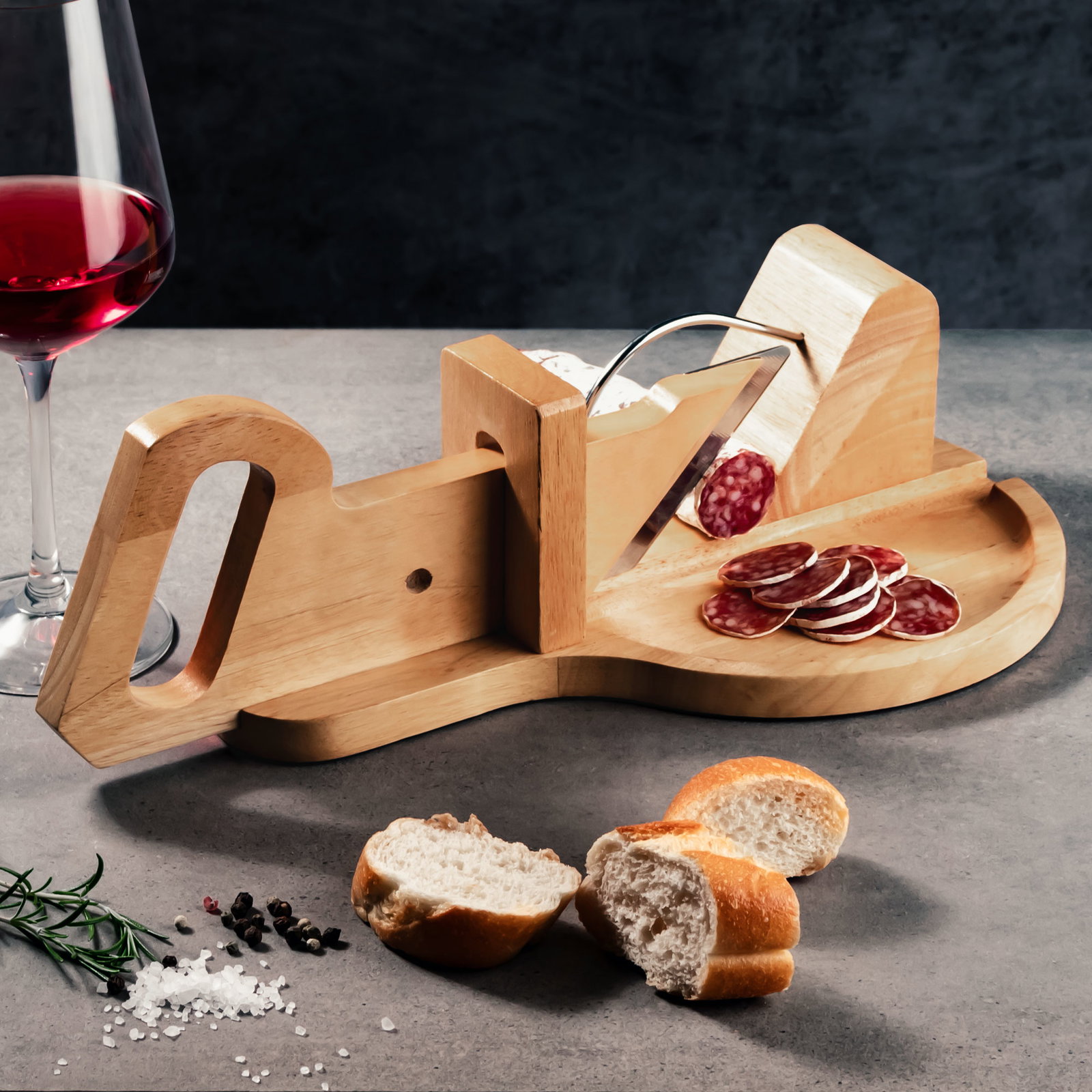 Image of Allesschneider - Holz Guillotine