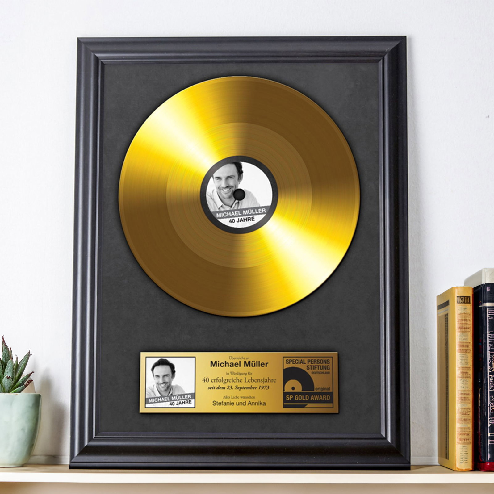 Image of Goldene Schallplatte - personalisiertes Bild