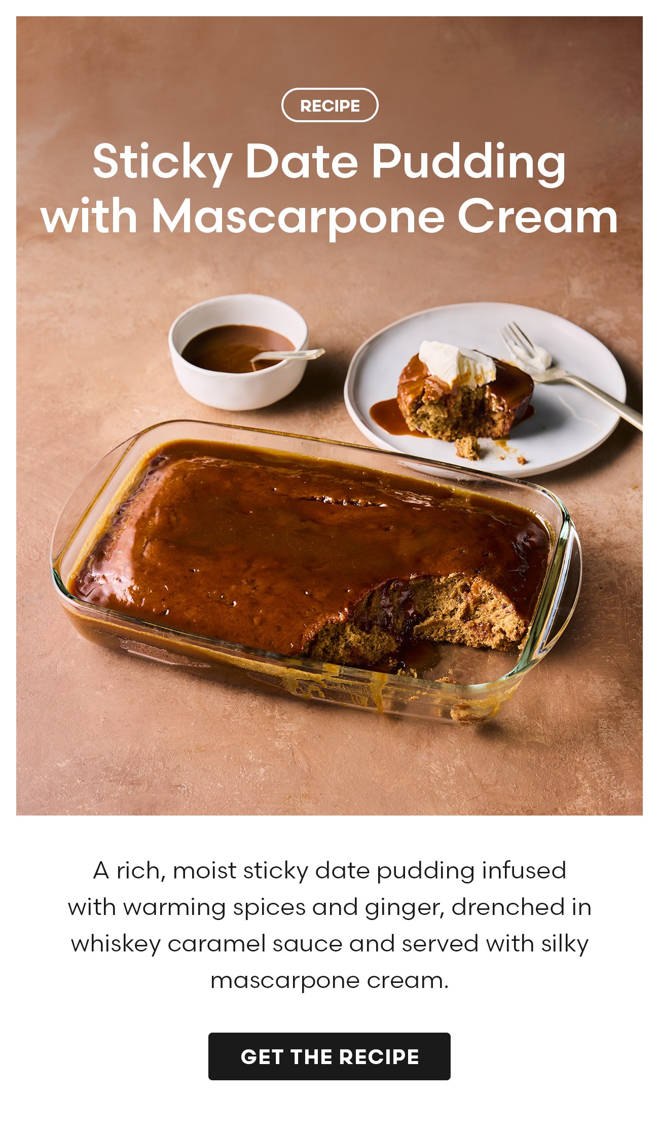 Sticky Date Pudding with Mascarpone Cream