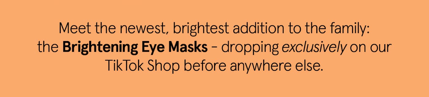 New Brightening Under Eye Mask only on TikTok