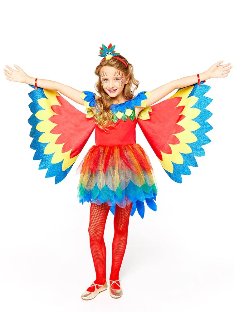 Image of Pretty Parrot Fairy - Child Costume