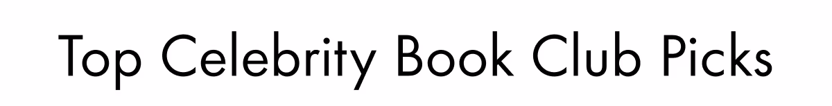Top Celebrity Book Club Picks