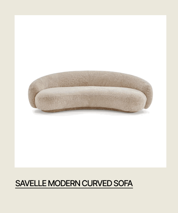 SAVELLE MODERN CURVED SOFA