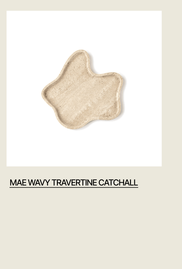 MAE WAVY TRAVERTINE CATCHALL