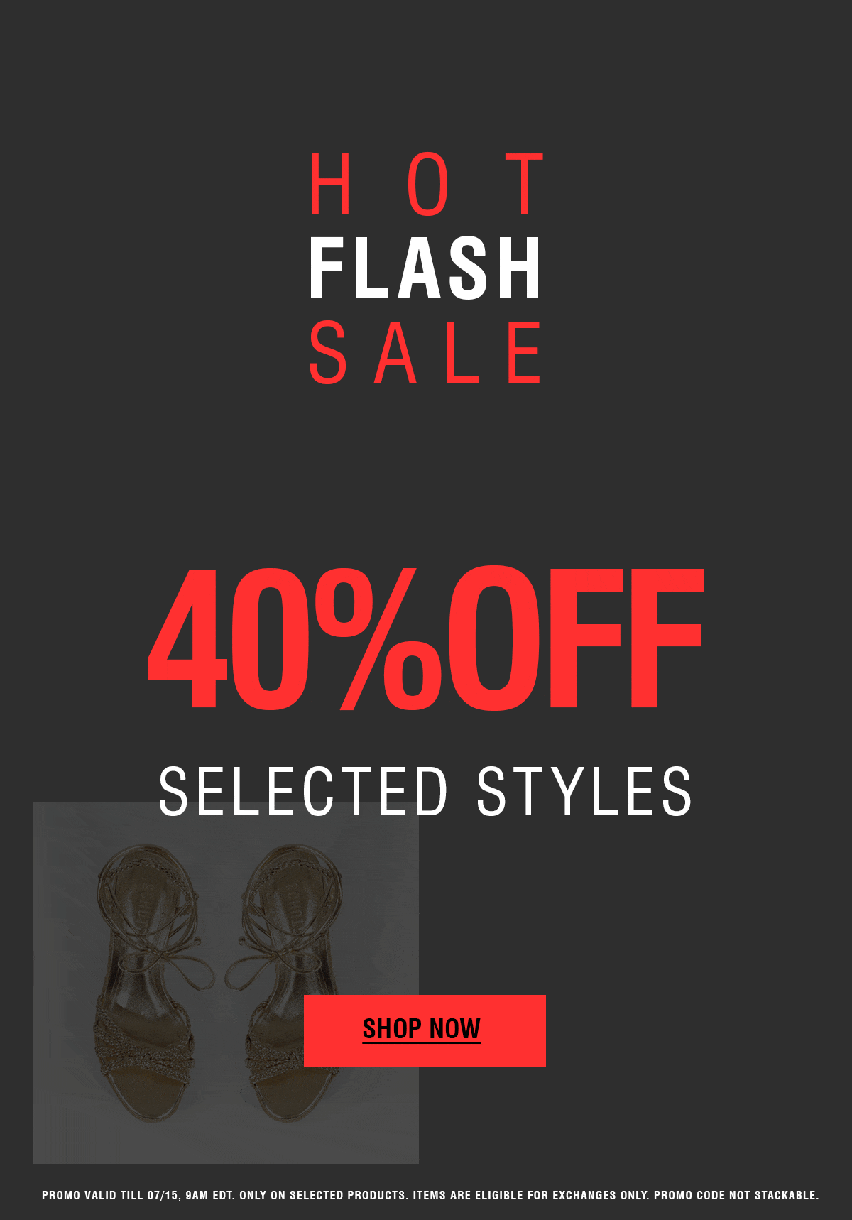 40% OFF SELECTED FULL PRICE | SHOP NOW