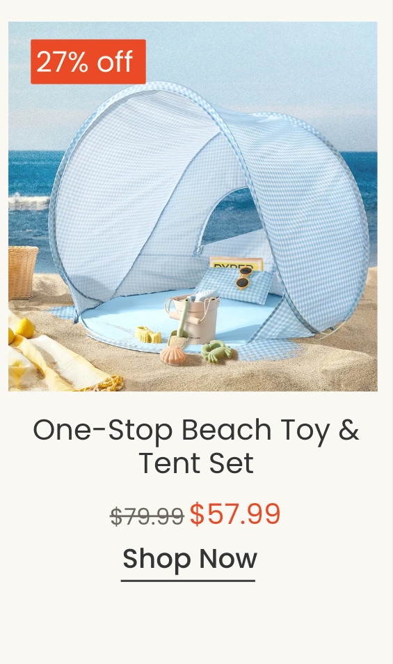 Tiny Land® One-Stop Beach Toy & Tent Set