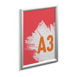 Durable Outdoor Snap Frame Weatherproof Poster Holder Notice Board - A3 Silver