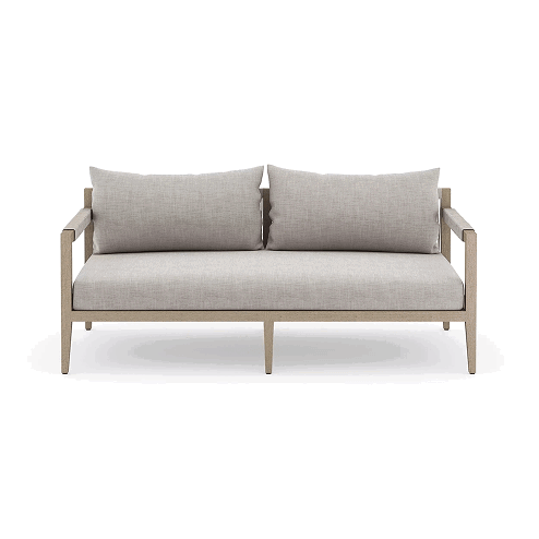 Sherwood Outdoor Sofa Washed Brown Stone Grey 63
