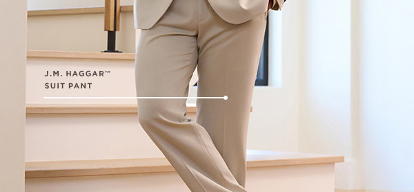 Man poses in a J.M. pants