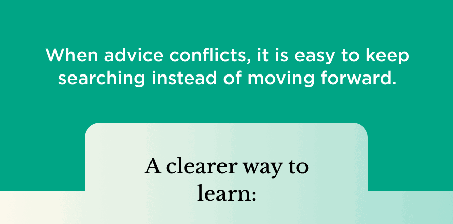 A clearer way to learn:
