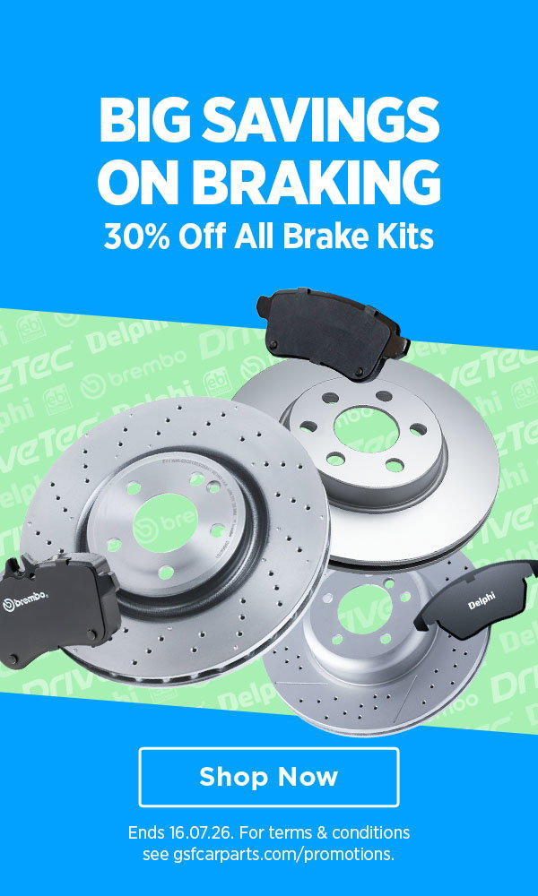 30% off all brake kits