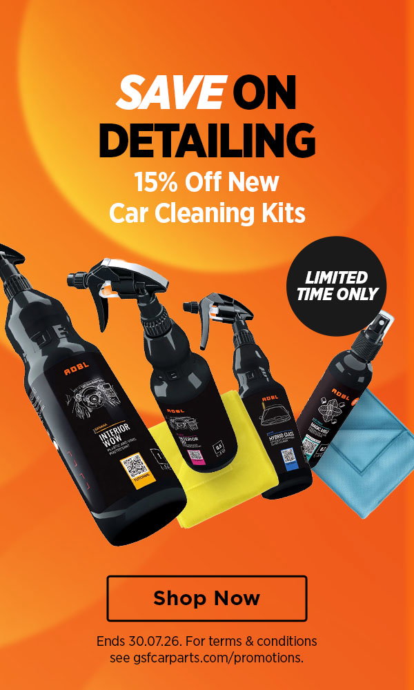 Save on detailing - 15% off new car cleaning kits