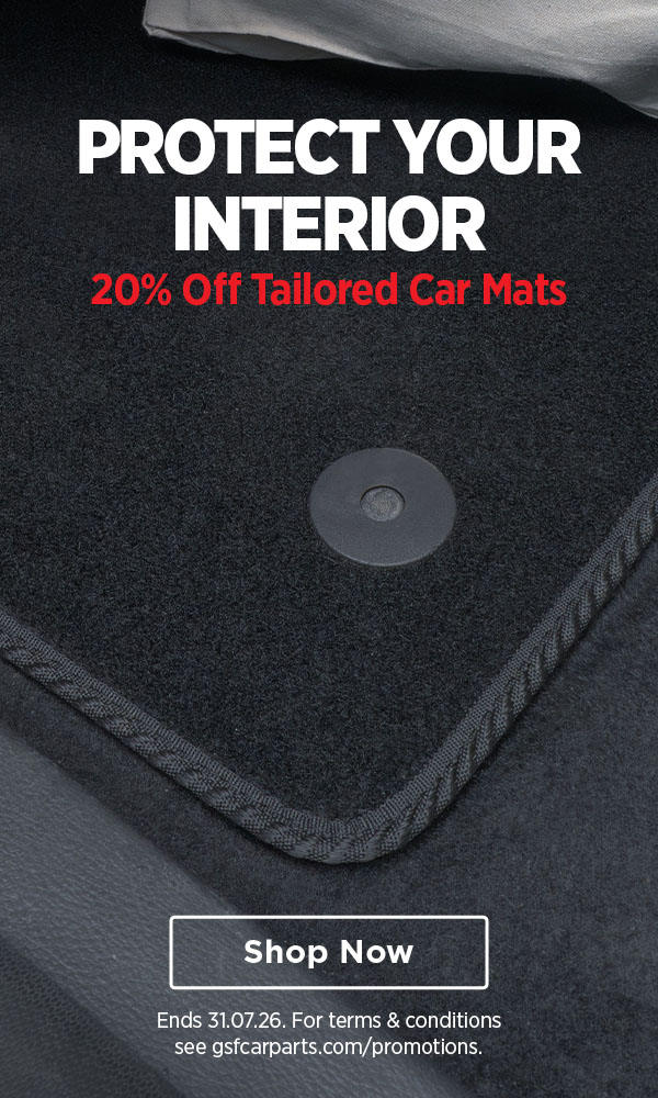 20% off tailored car mats