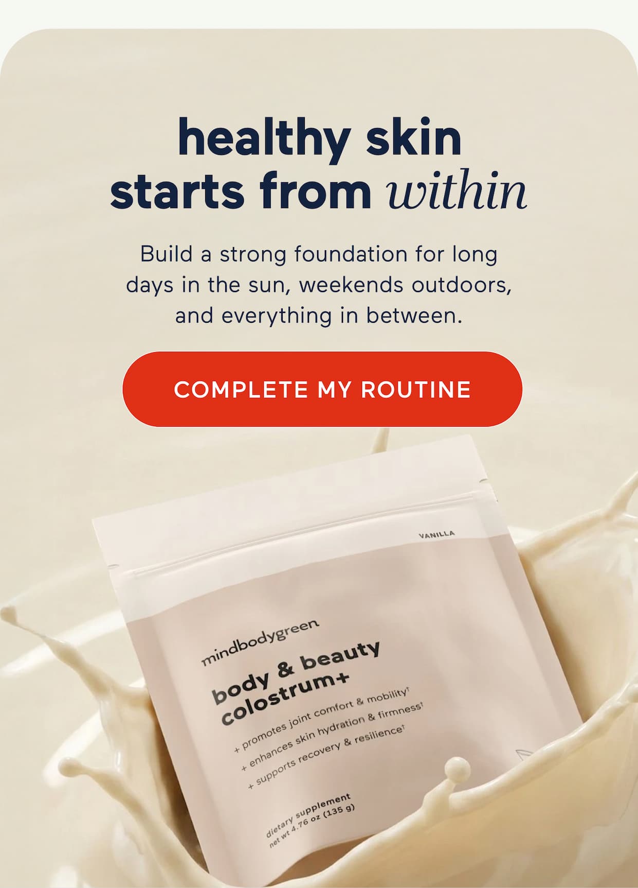 healthy skin starts from within