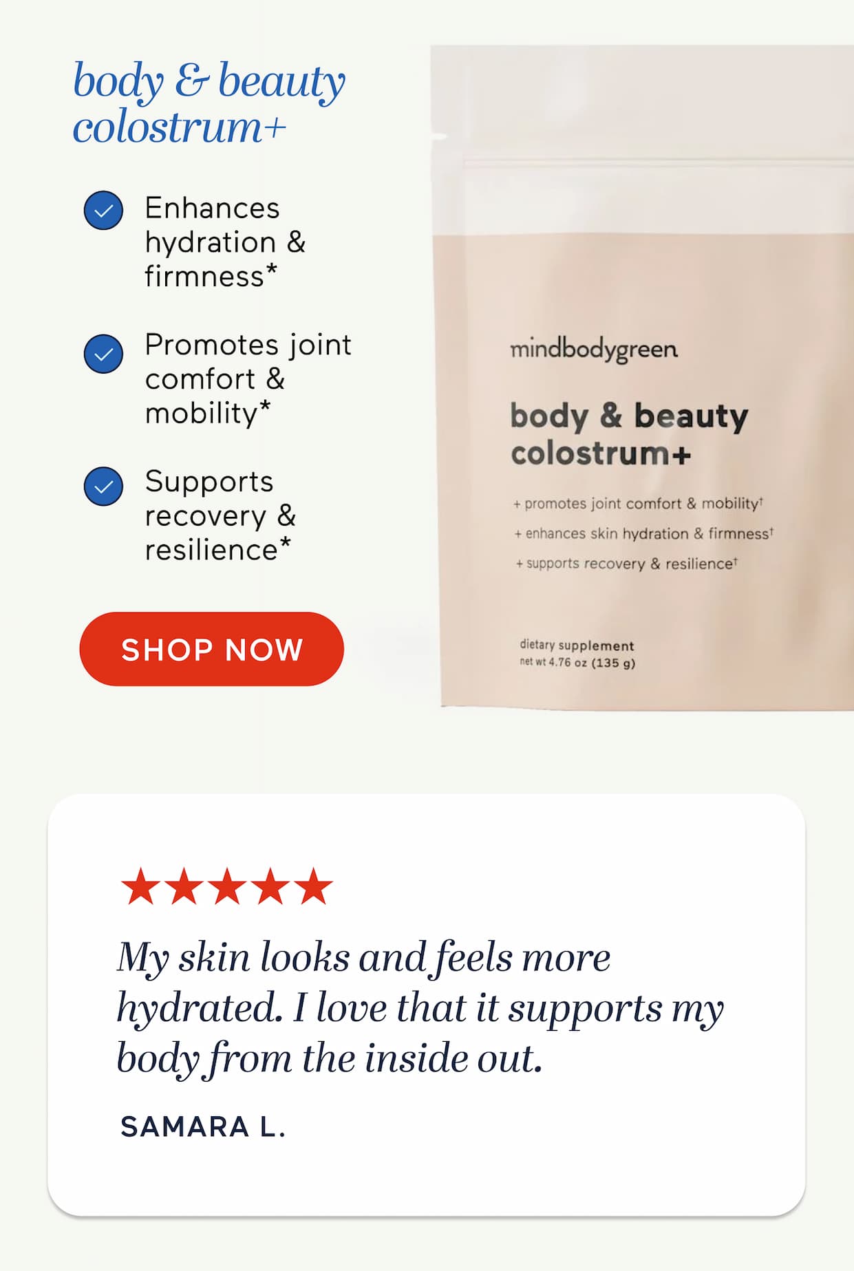 body & beauty colostrum+