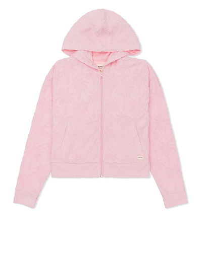 Castaway Palms Crop Zip Hoodie