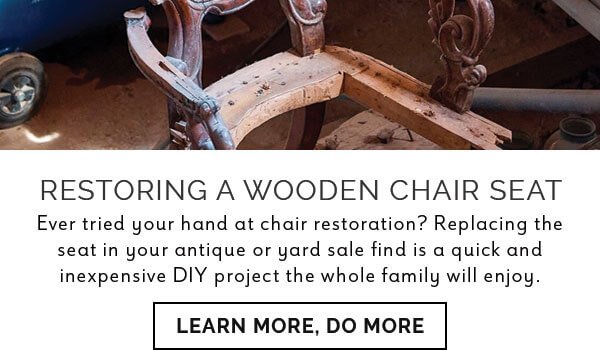 Replacing the Seat in a Pressed Cane Chair