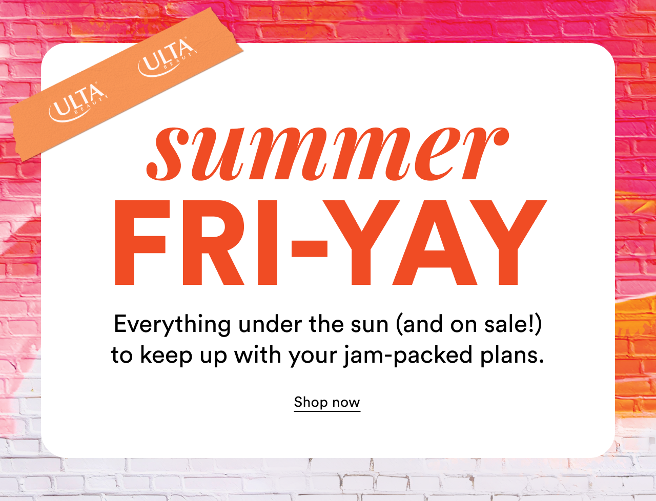 Summer Fri-yay | Everything under the sun and on sale to keep up with your jam packed plans | Shop now