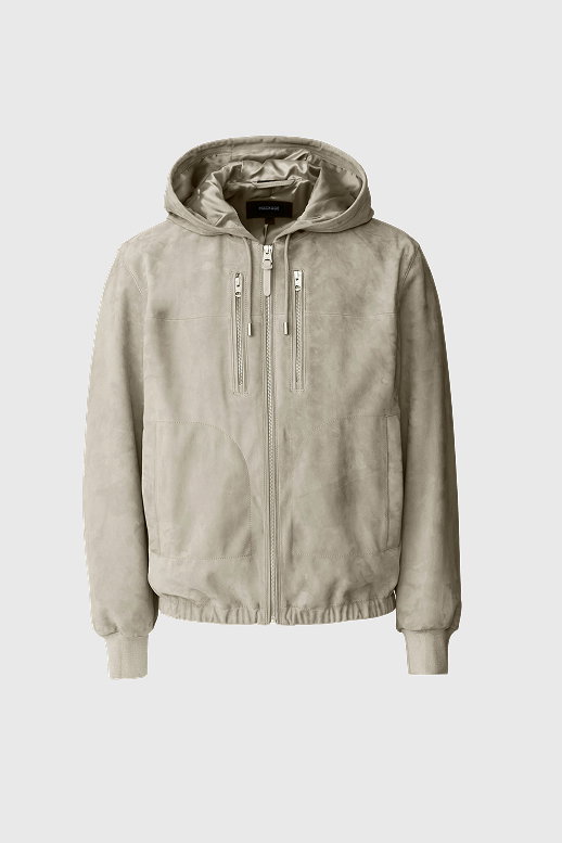 SYLAS-SU Suede Hooded Jacket
