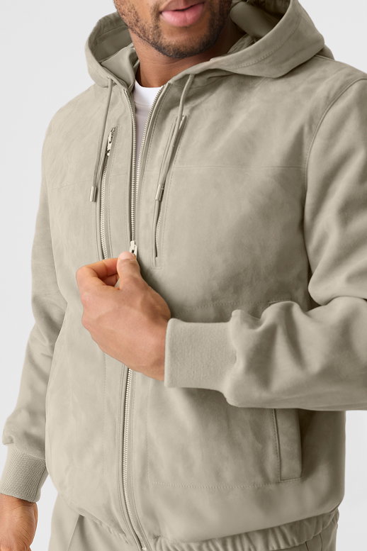 SYLAS-SU Suede Hooded Jacket
