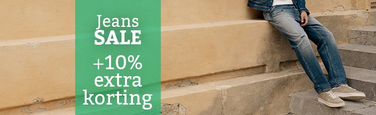 Jeans met 10% extra korting op sale