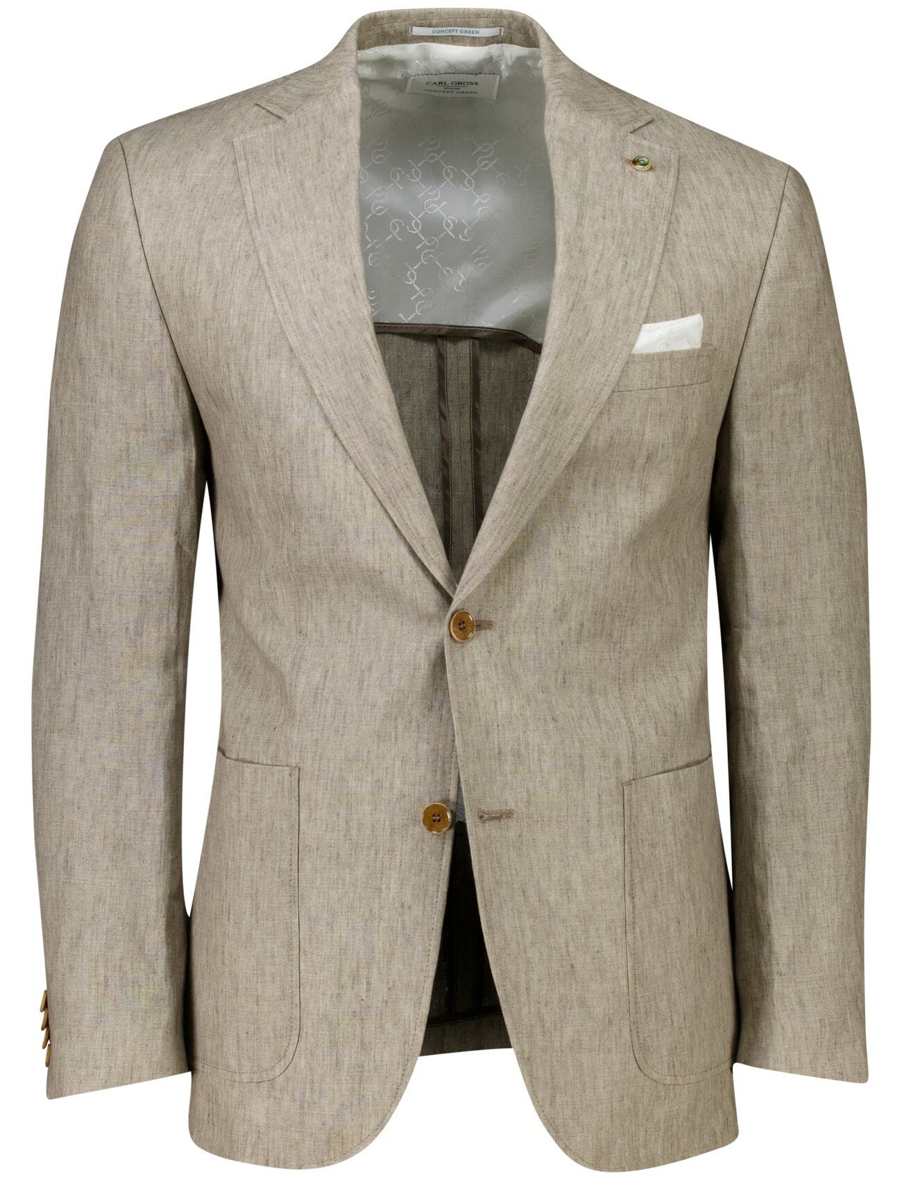 Carl Gross colbert beige linnen