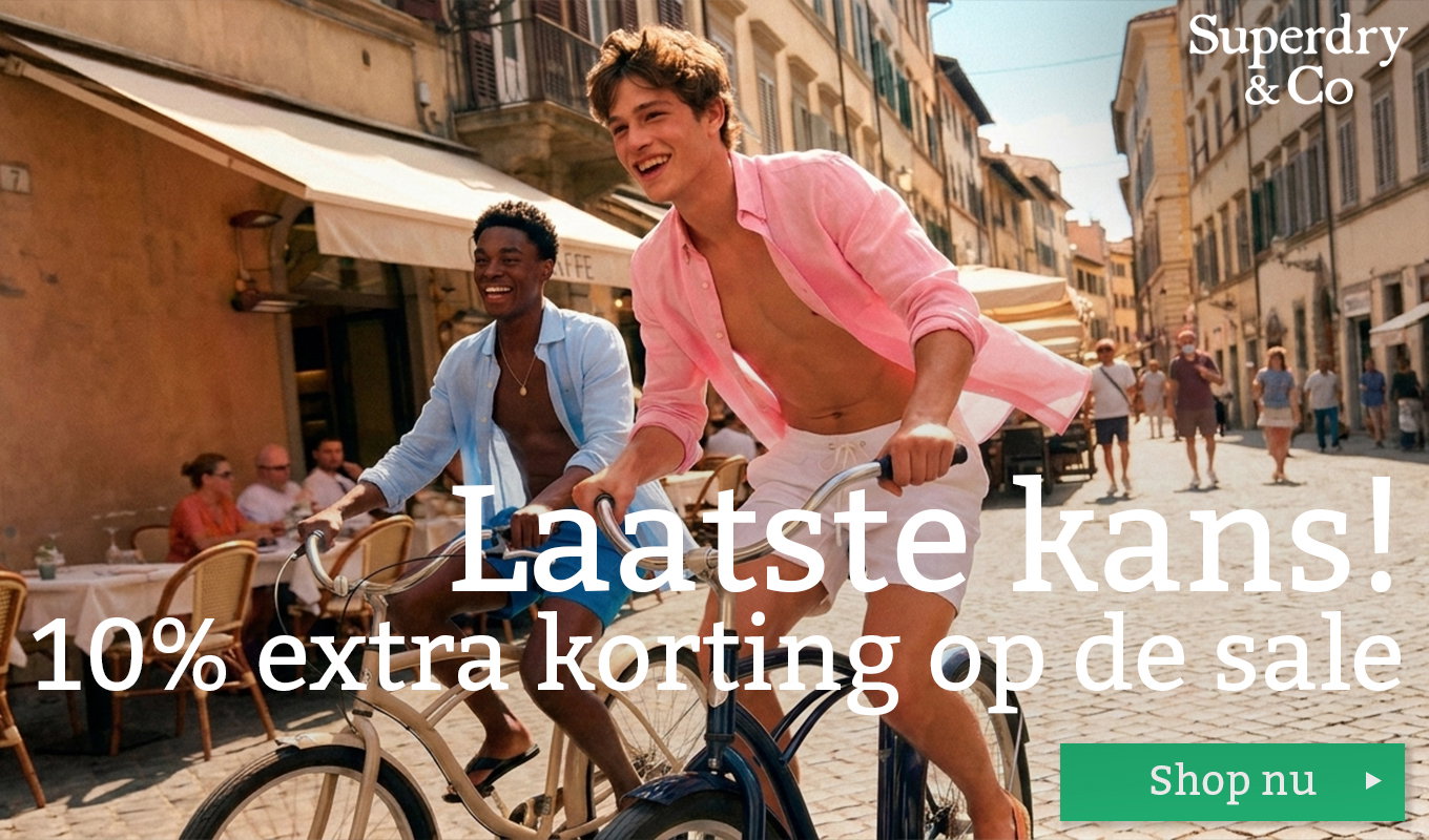 Shop met 10% extra korting herenkleding