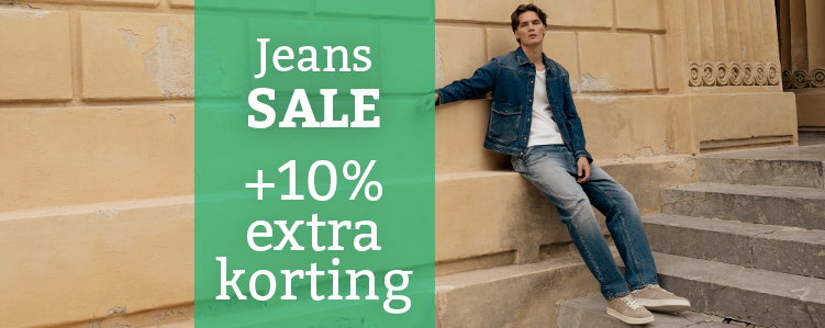 Jeans met 10% extra korting op sale