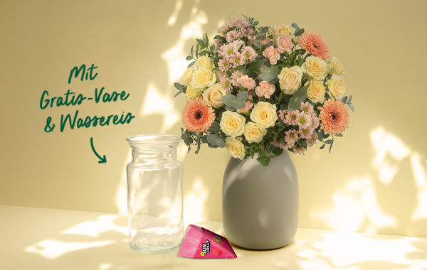 Schöner Blumenstrauß Zarte Grüße mit 2 Gratis-Geschenken ab 29,99 €