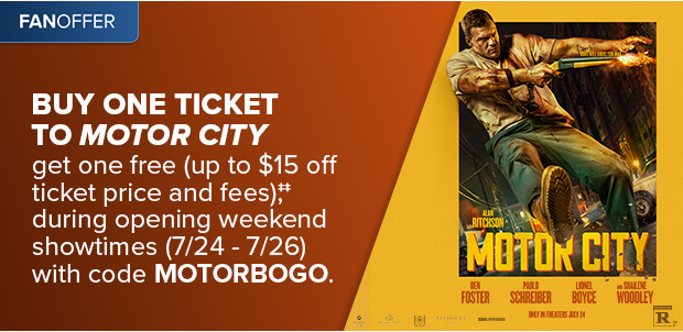 BUY ONE TICKET TO MOTOR CITY GET ONE FREE (UP TO $15 OFF TICKET PRICE AND FEES)‡‡