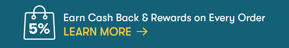 Plus, get up to 5% back on EVERY purchase!